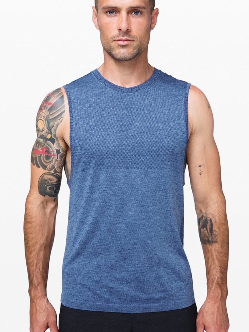 Lululemon Men’s Metal Vent Tech Tank Blue Size XL Gym Run Workout Lift Hike